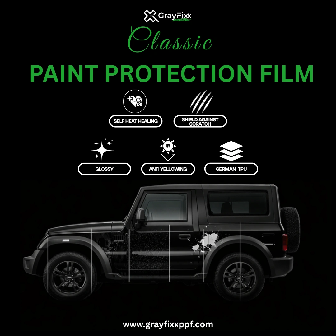 Classic PPF Roll for Cars – 7.5 Mil Clear Gloss TPU Paint Protection Film