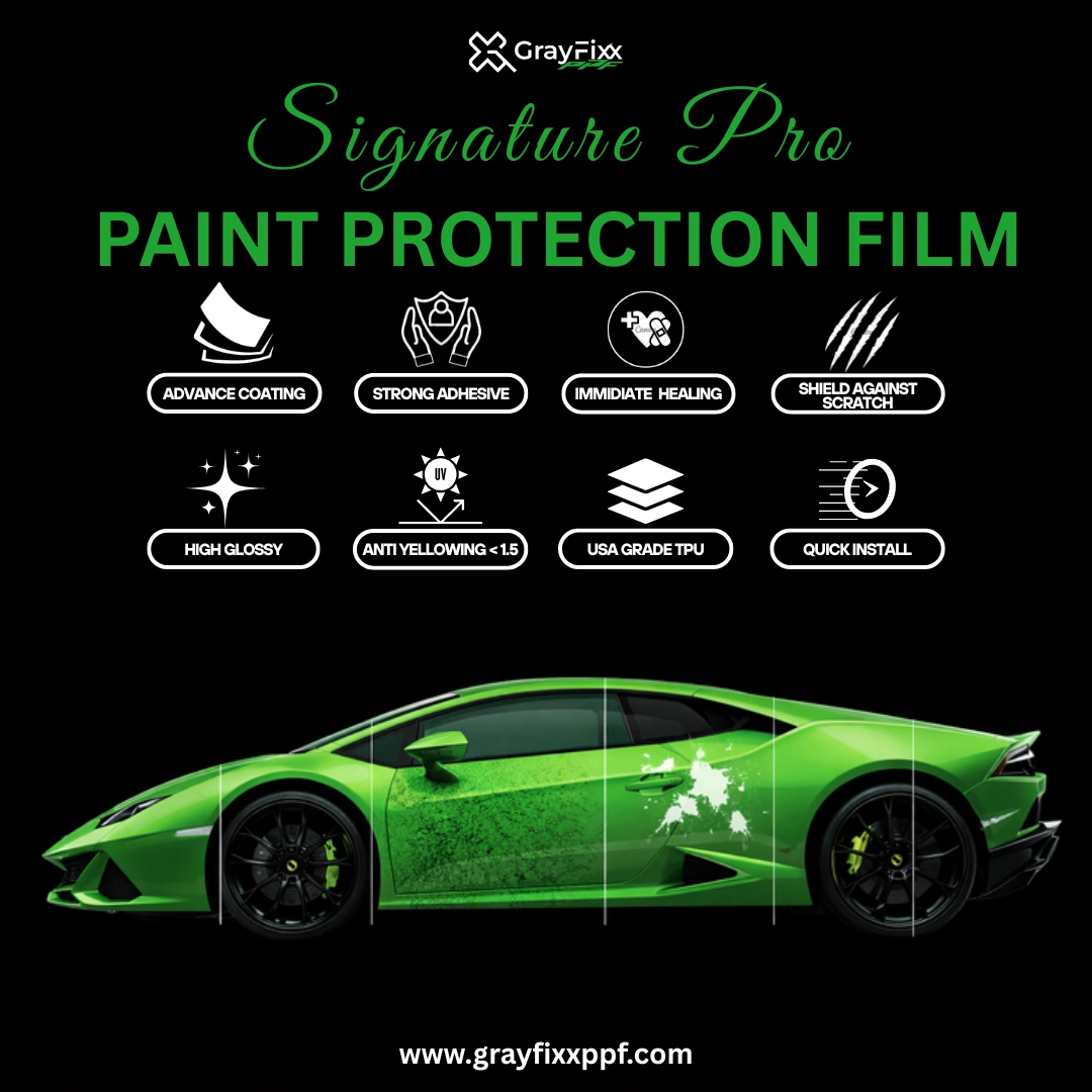 Signature Pro PPF Roll for Cars – 7.5 Mil Clear Gloss TPU Paint Protection Film